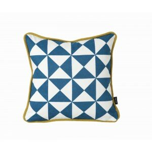 Little Geometry Pillow - Blue