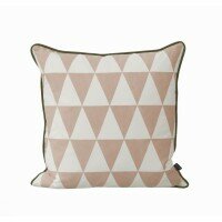 Large Geometry Pillow - Rose