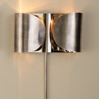 Folded Sconce in Antique Silver/Nickel